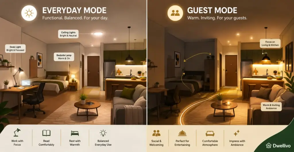 Everyday and Guest Lighting Modes