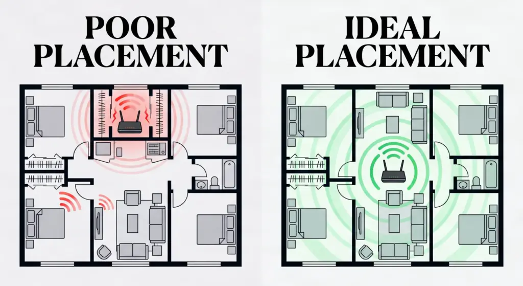 smart home for renters apartment wifi placement