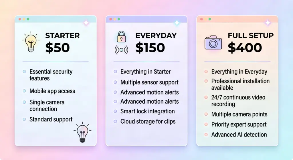 smart home for renters budget setup costs
