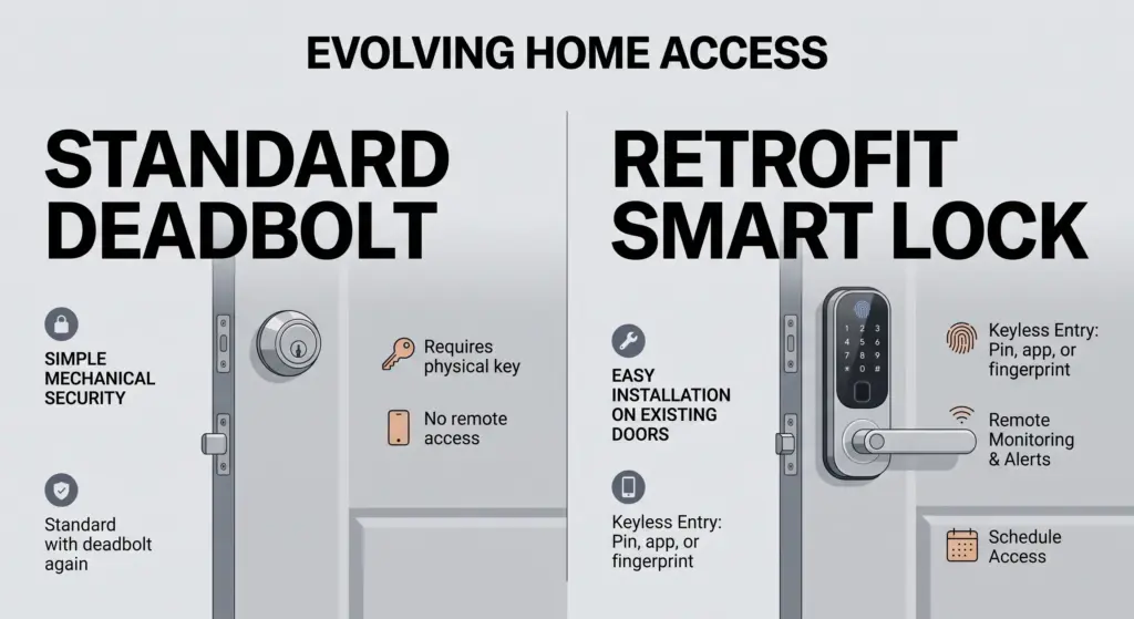 Retrofit lock diagram